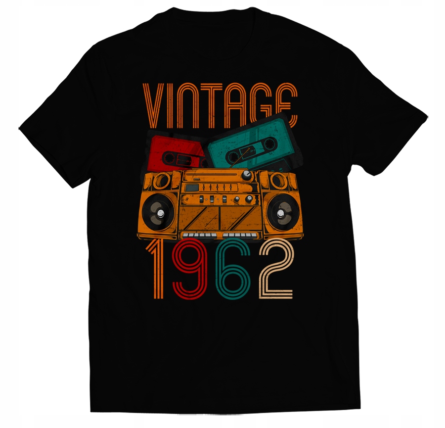 

Koszulka Prezent Na 60 Urodziny Boombox Kasety L