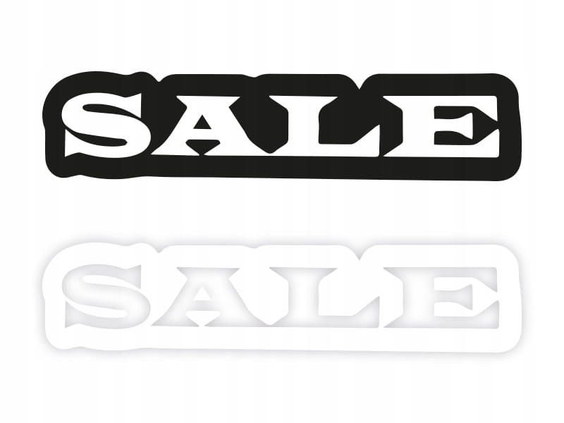SALE W02 - Naklejka na samochód na auto KOLOR