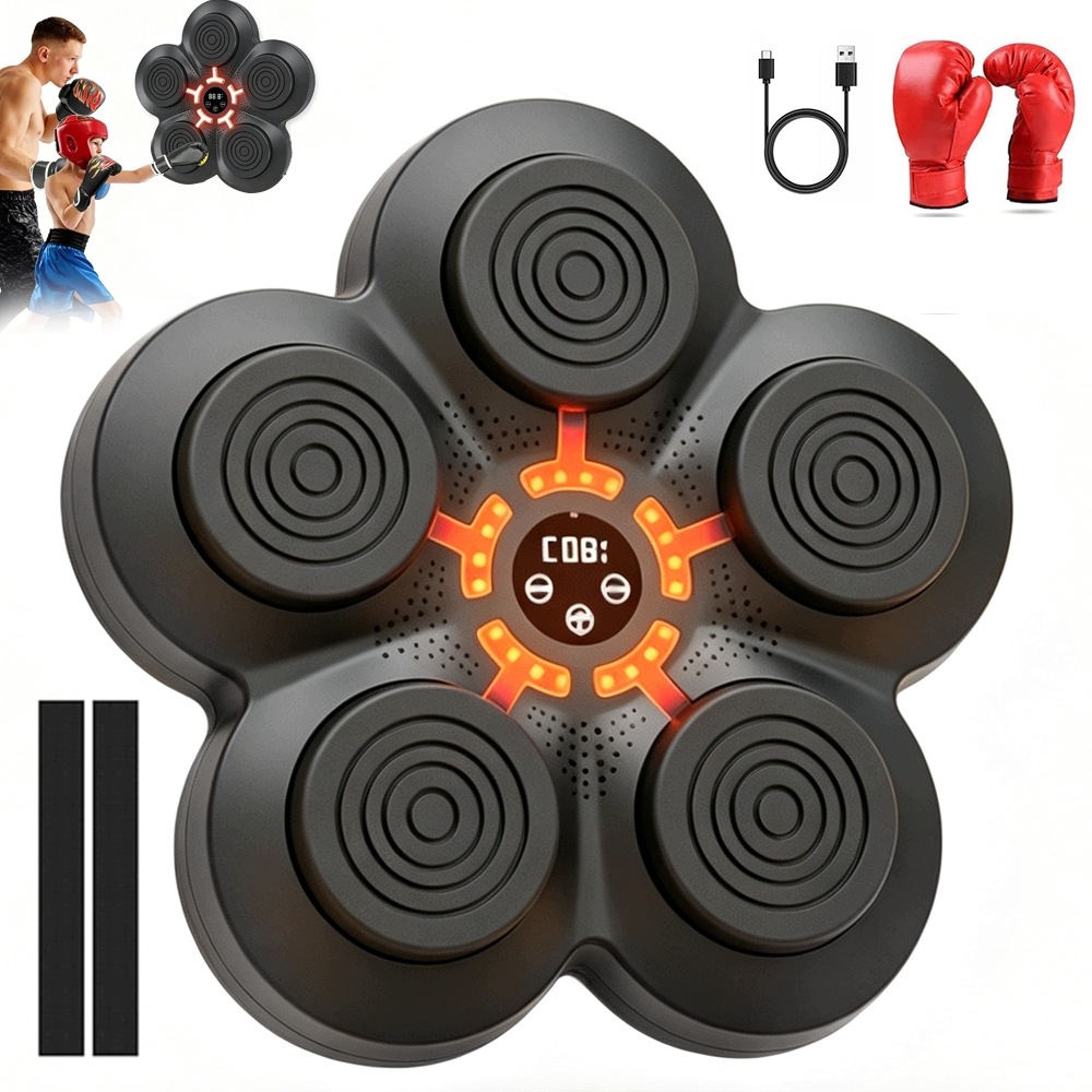 Bluetooth Nástěnný Boxovací Disk Tréninková Tabule 2 páry rukavic