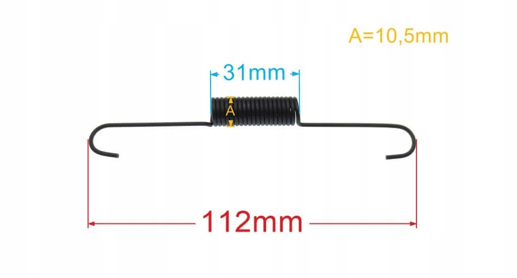 SPRĘŻYNA LINKI KOSISKA KOSIARKI MTD 732-04276A Typ regular (sprężyna)