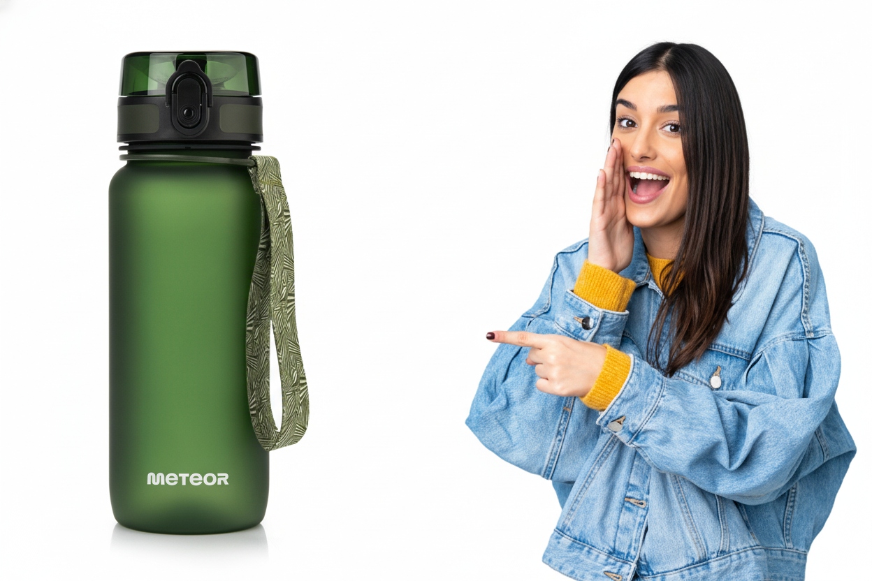 Bidon Biegowy Meteor 650ml Butelka Do Biegania na Trening wskaźnik spożycia