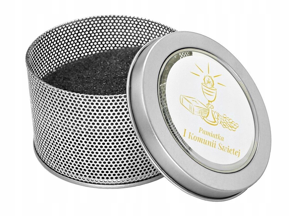 Prezentowe pudełko metalowe I Komunia Święta EAN (GTIN) 49066978