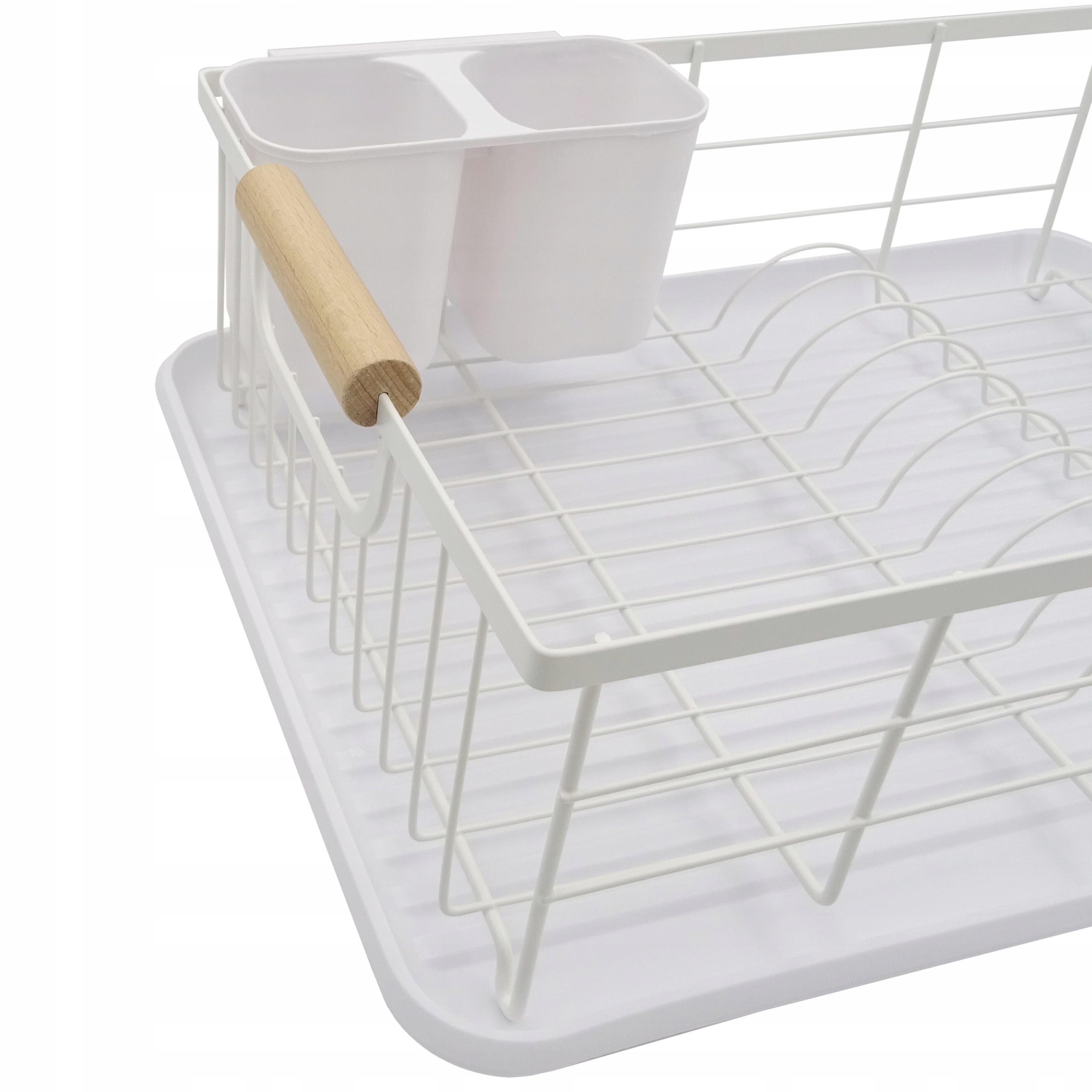 SUSZARKA DO NACZYŃ BIAŁA STOJĄCA OCIEKACZ DUŻA Długość 44 cm