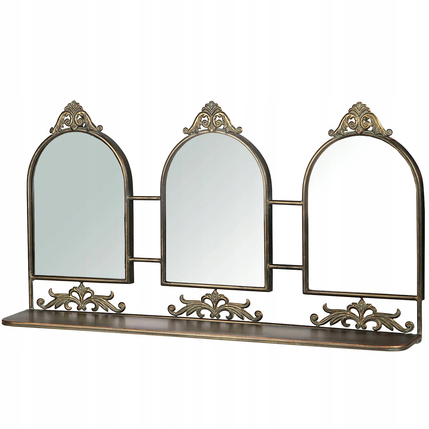 Stojanové Nástenné Zrkadlo Do Obývacej Izby Spálne Kúpeľne Staré Zlato 73 cm