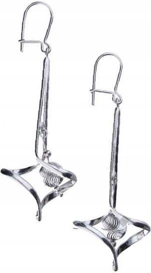 Stříbrné náušnice 925 diamantové s ozdobou 7,16 g, originální dárek pro ženy