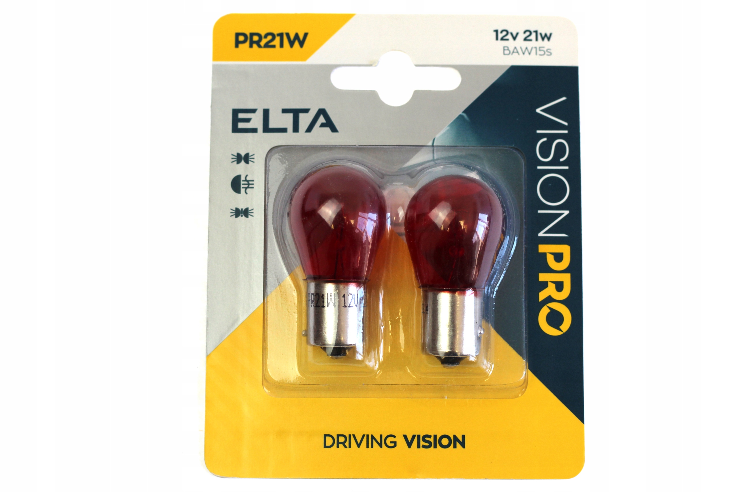 

Żarówka Elta Vision Pro PR21W BAW15s 12V Czerwona