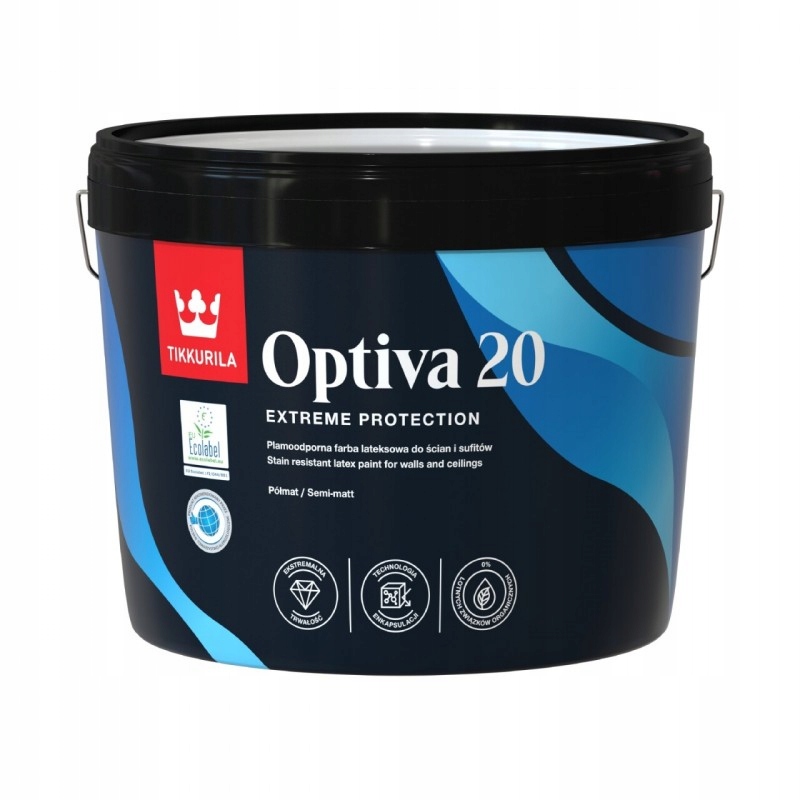 Tikkurila Optiva 20 2,7 L polomatná Zmiešaná farba