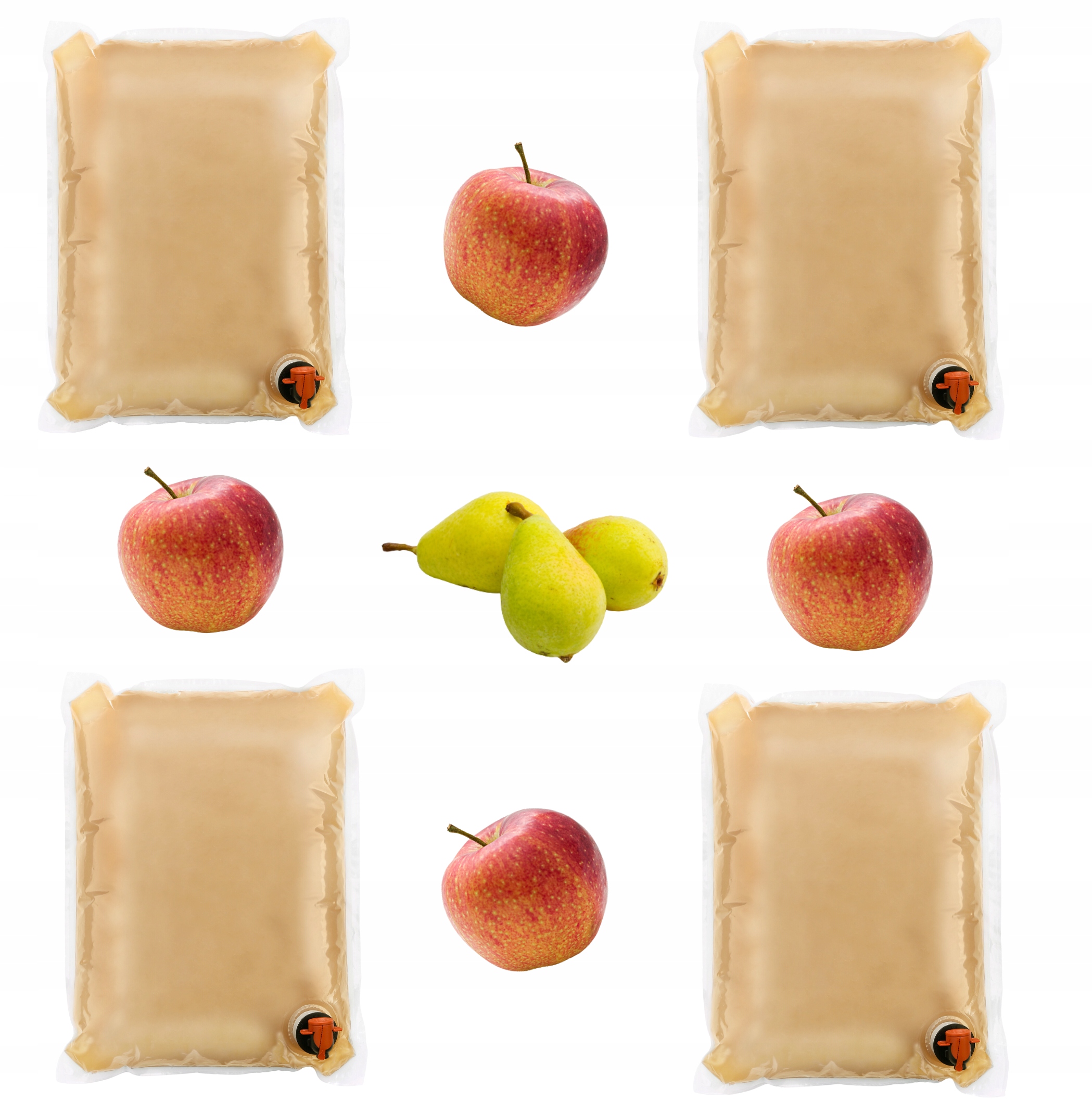 Sok jabłko gruszka tłoczony Nfc zestaw 4x5L pasteryzowany 100%