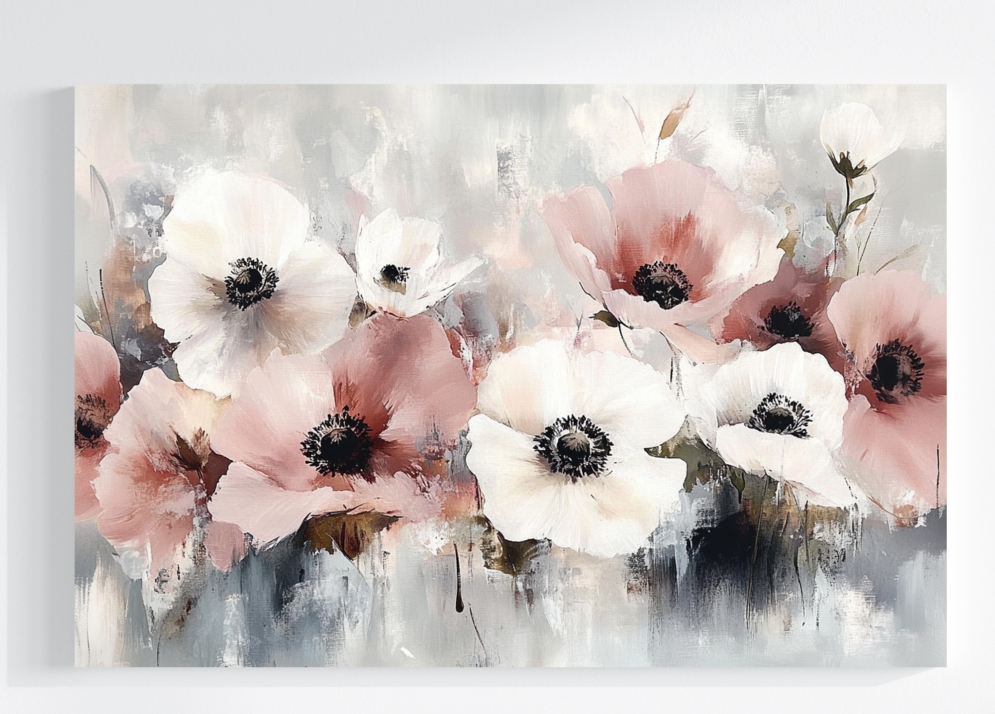 Obraz Na Plátně Canvas Akvarel Příroda Květiny Zavěšení Kytice Zahrada 120x80