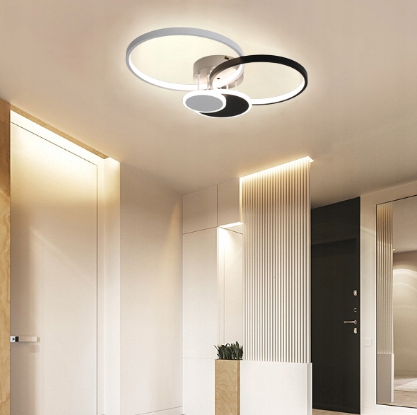 Lampa sufit ring PLAFON okrąg żyrandol 58cm LED Klasa efektywności energetycznej G