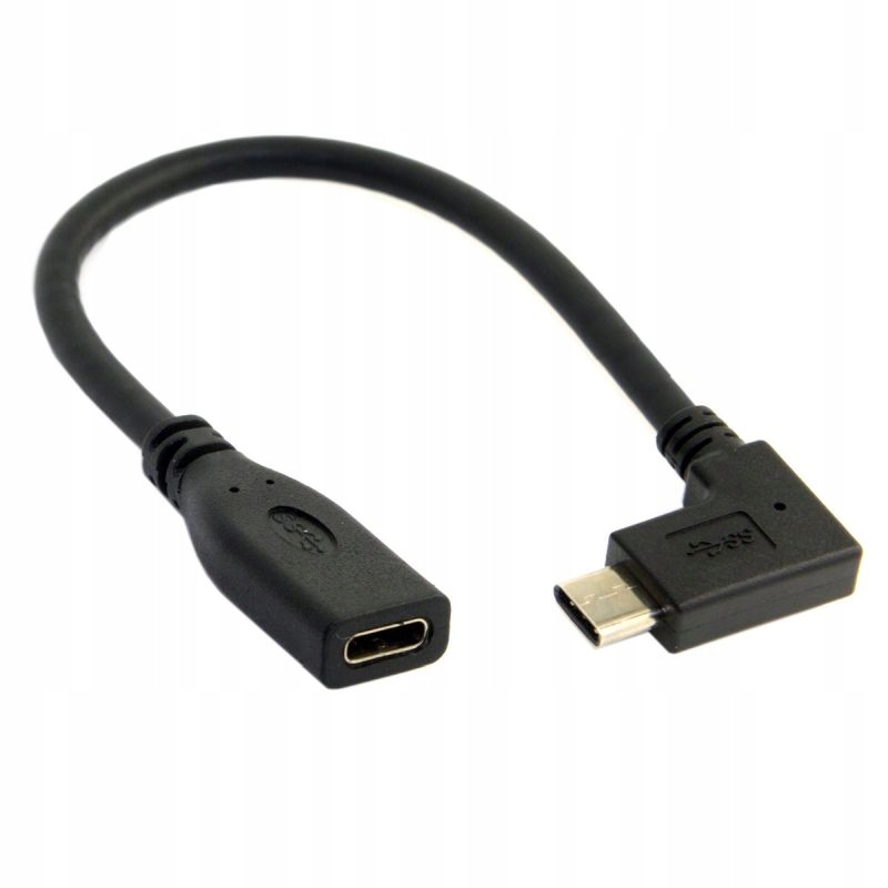 

Kabel Przedłużacz kątowy Usb 3.1 C typ C M/f 0,2M