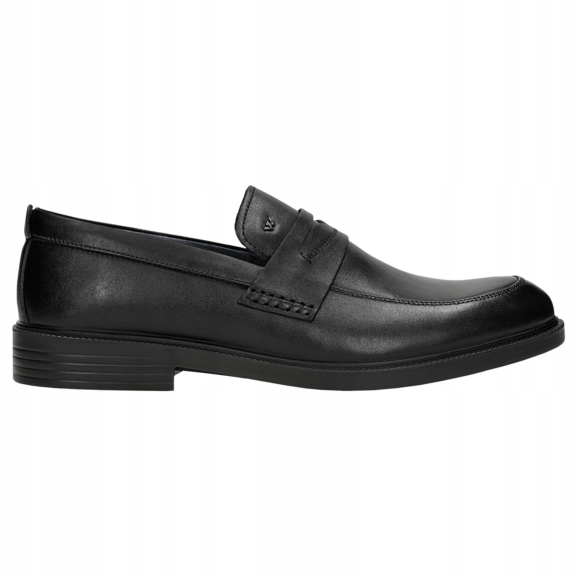 Černé pánské kožené mokasíny vel. 39