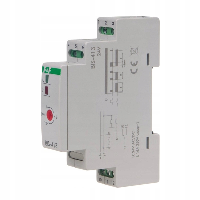 Przekaźnik impulsowy BIS-413 24V Un=24V Ac/dc, Io