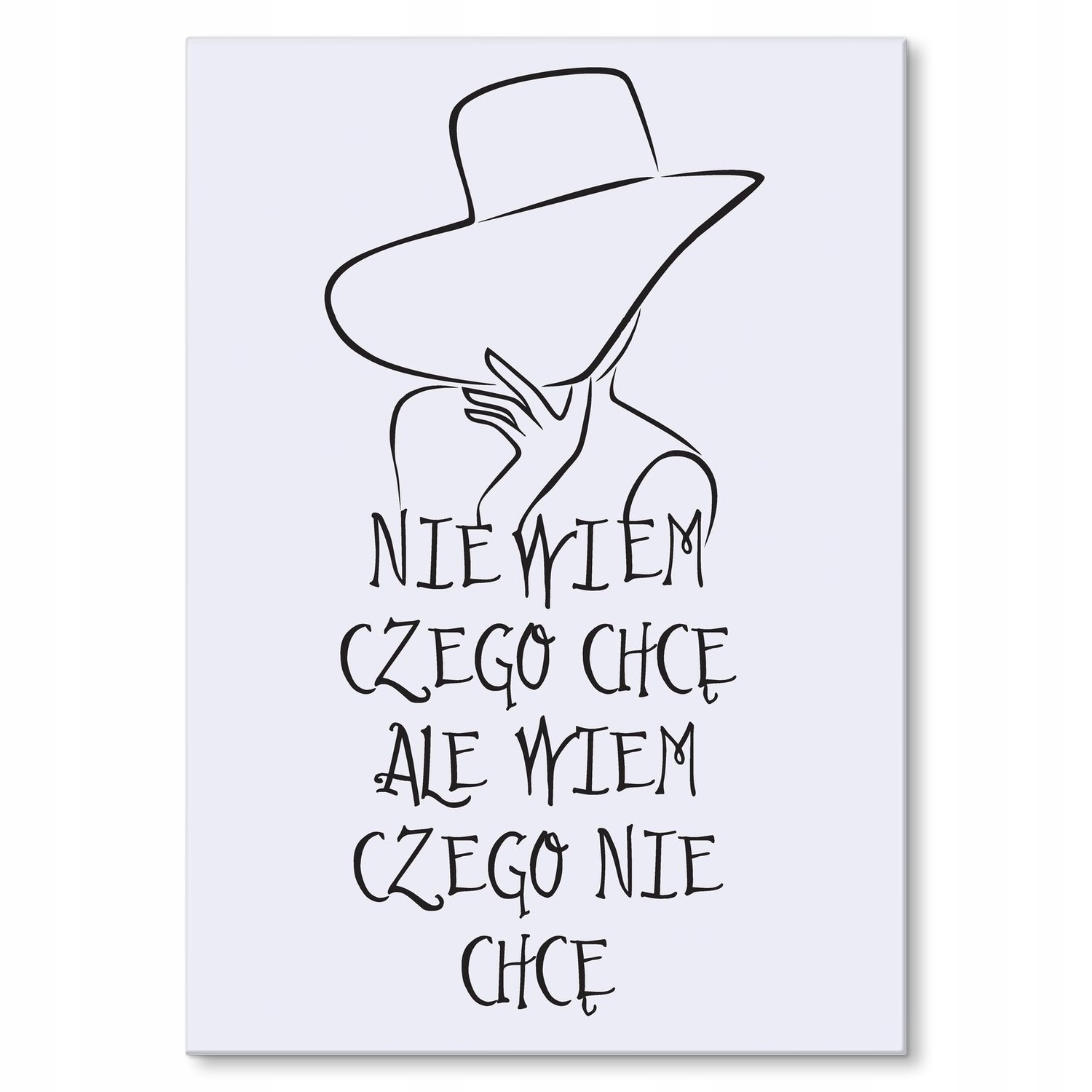 

Plakat metalowy Nie wiem czego chcę S