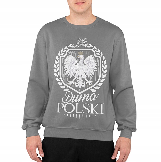 Pánská mikina vlastenecká mikina Pýcha Polský Šedý vel. L