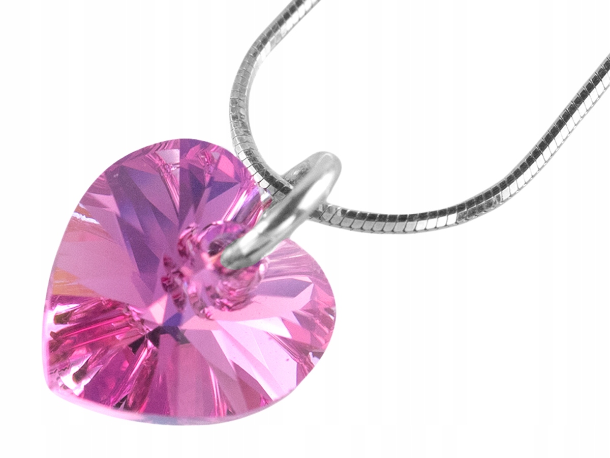 VERSIL wisior serce Swarovski 10 mm SREBRO 925