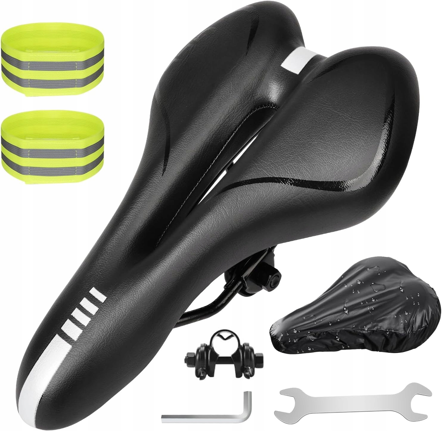 Pánské Cyklistické Sedlo Gel Mtb Pohodlné Ergonomické Odvětrávané SPORTovní