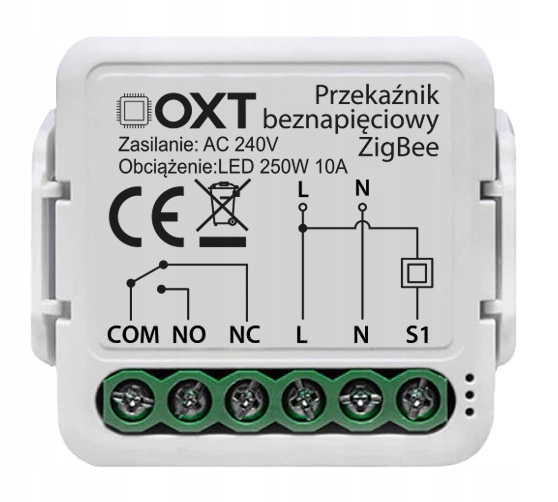 

Oxt Mini Przekaźnik beznapięciowy ZigBee Tuya