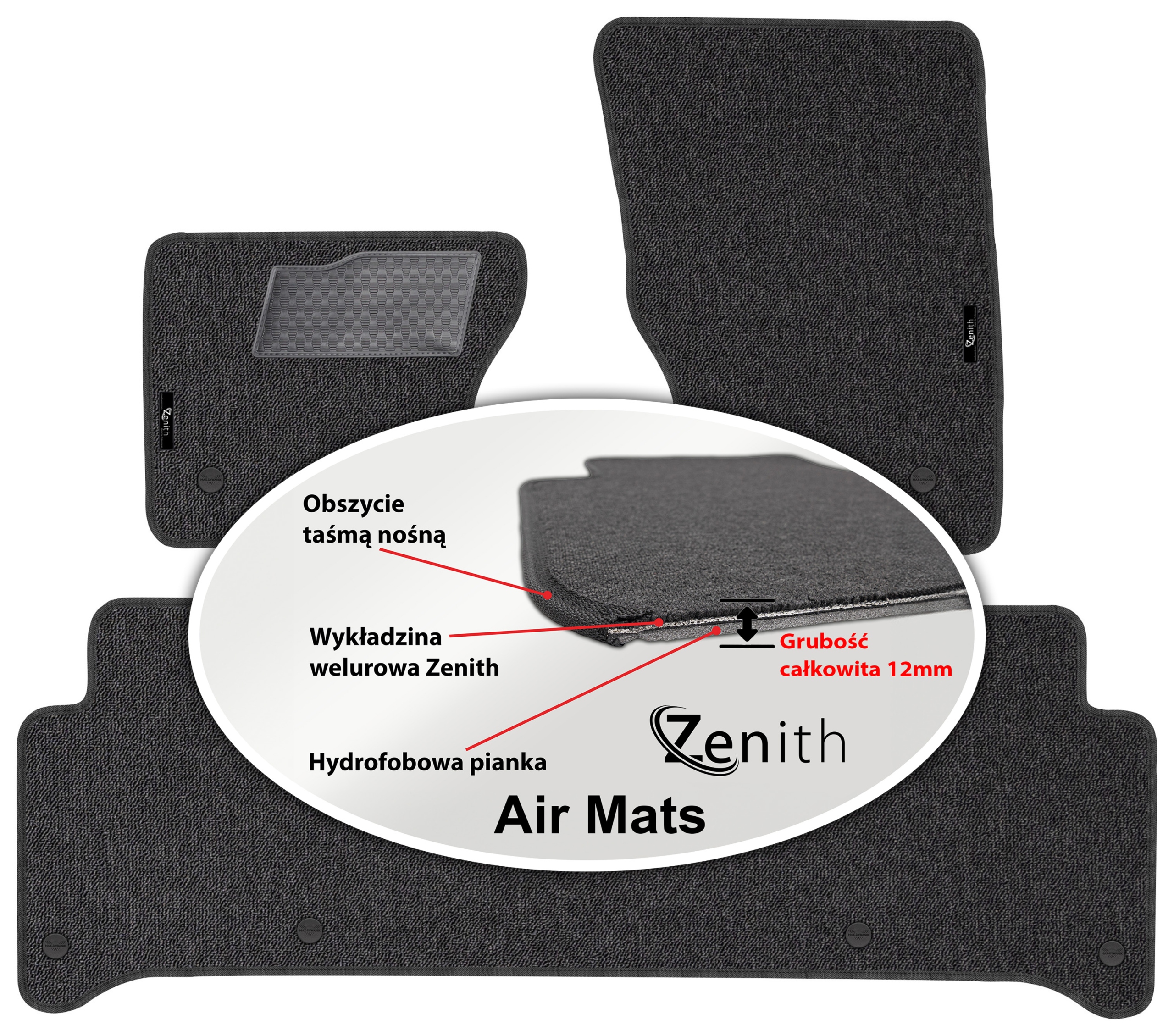 Range Rover Sport II 2013 – Velúrové koberčeky do auta Zenith Air Mats