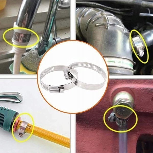 OPASKI OBEJMY ŚLIMAKOWE METALOWE 13x19mm 10szt Model Inny