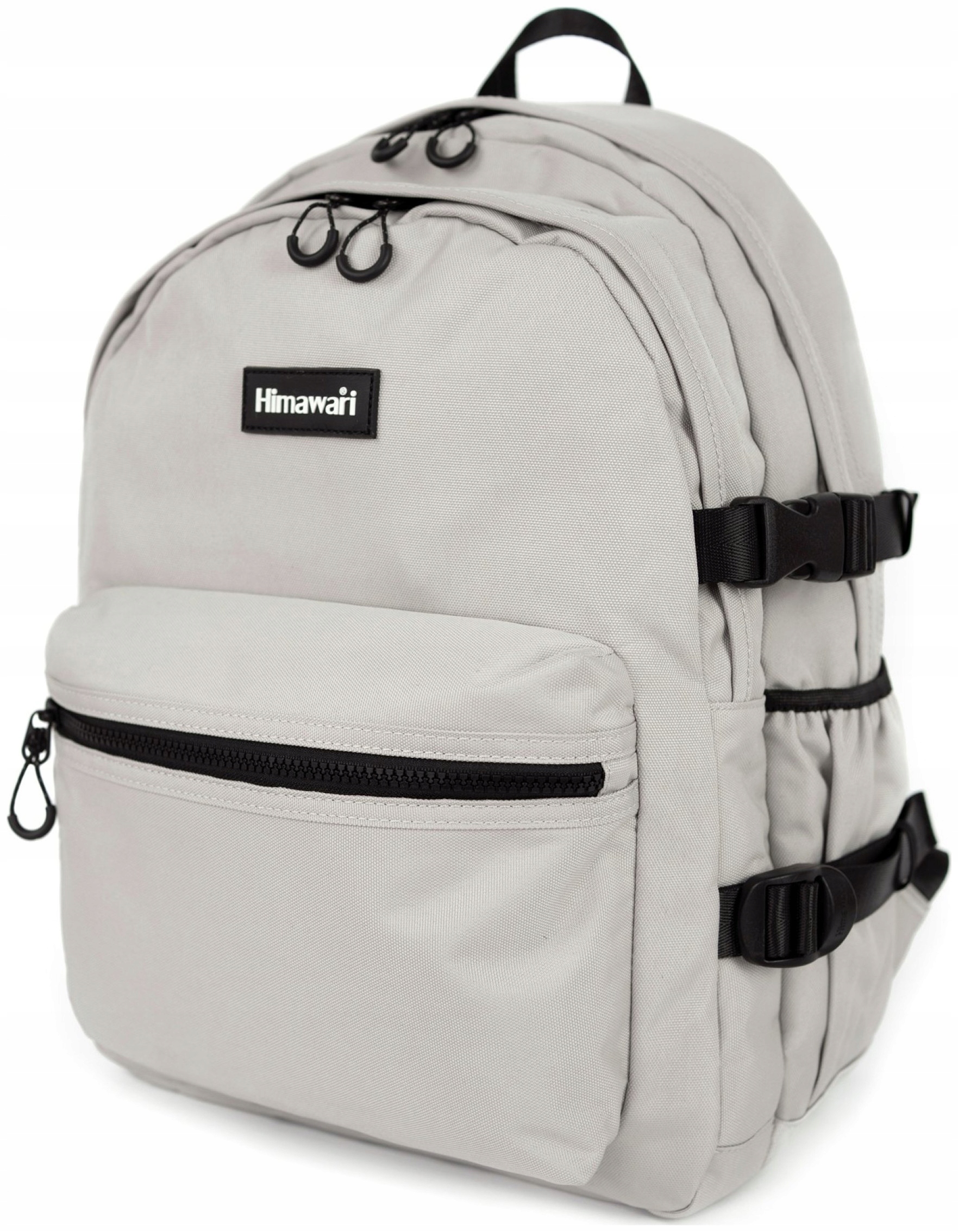 Batoh na notebook Himawari Skate M do práce do školy, světle šedý