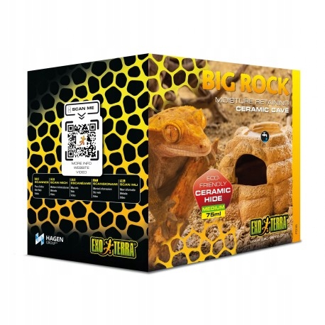 Exo Terra Big Rock Ceramic Cave- Dwuczęściowa Ceramiczna jaskinia M