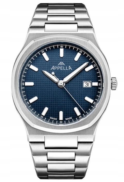 Nové Originální Pánské hodinky Appella L12006.5115Q data gravírování