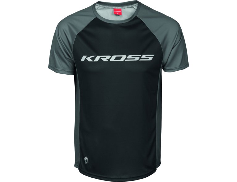 Koszulka Rowerowa Męska Kross Hyde Short Sleeve Rozmiar L Czarna-szara