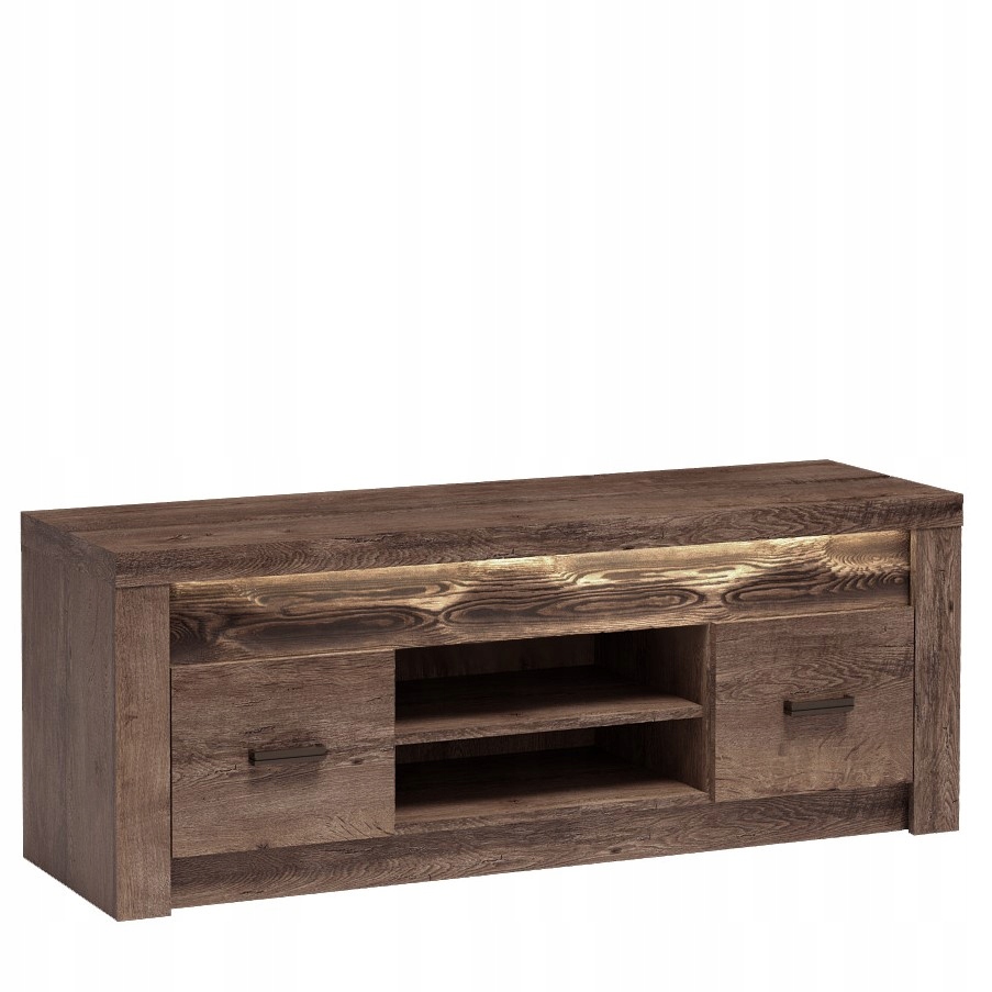 SZAFKA RTV STOLIK TV 137 cm INDIANAPOLIS I-9 JESION CIEMNY