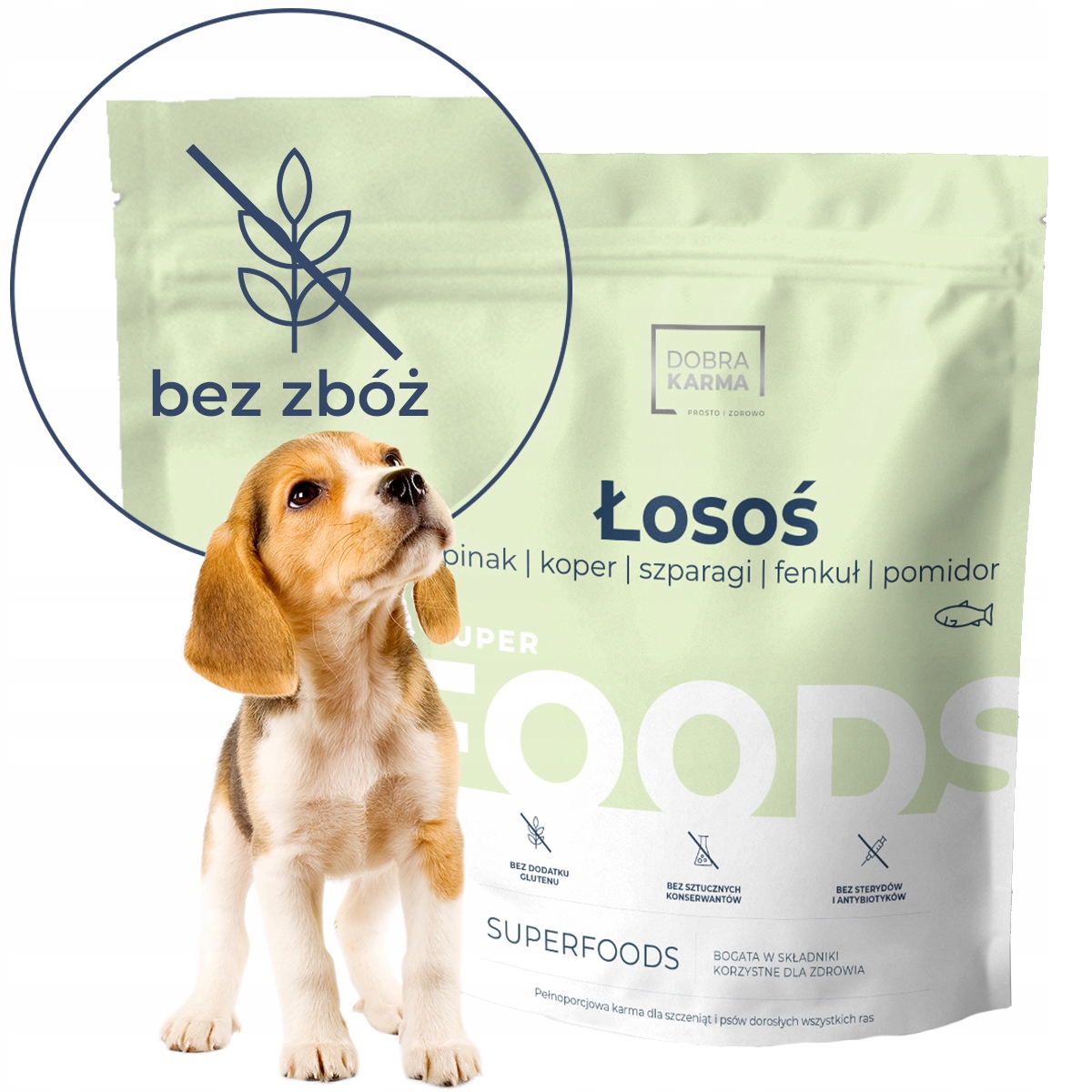 Dobra Karma Sucha karma dla szczeniaka Łosoś monobiałkowa bezzbożowa 2kg