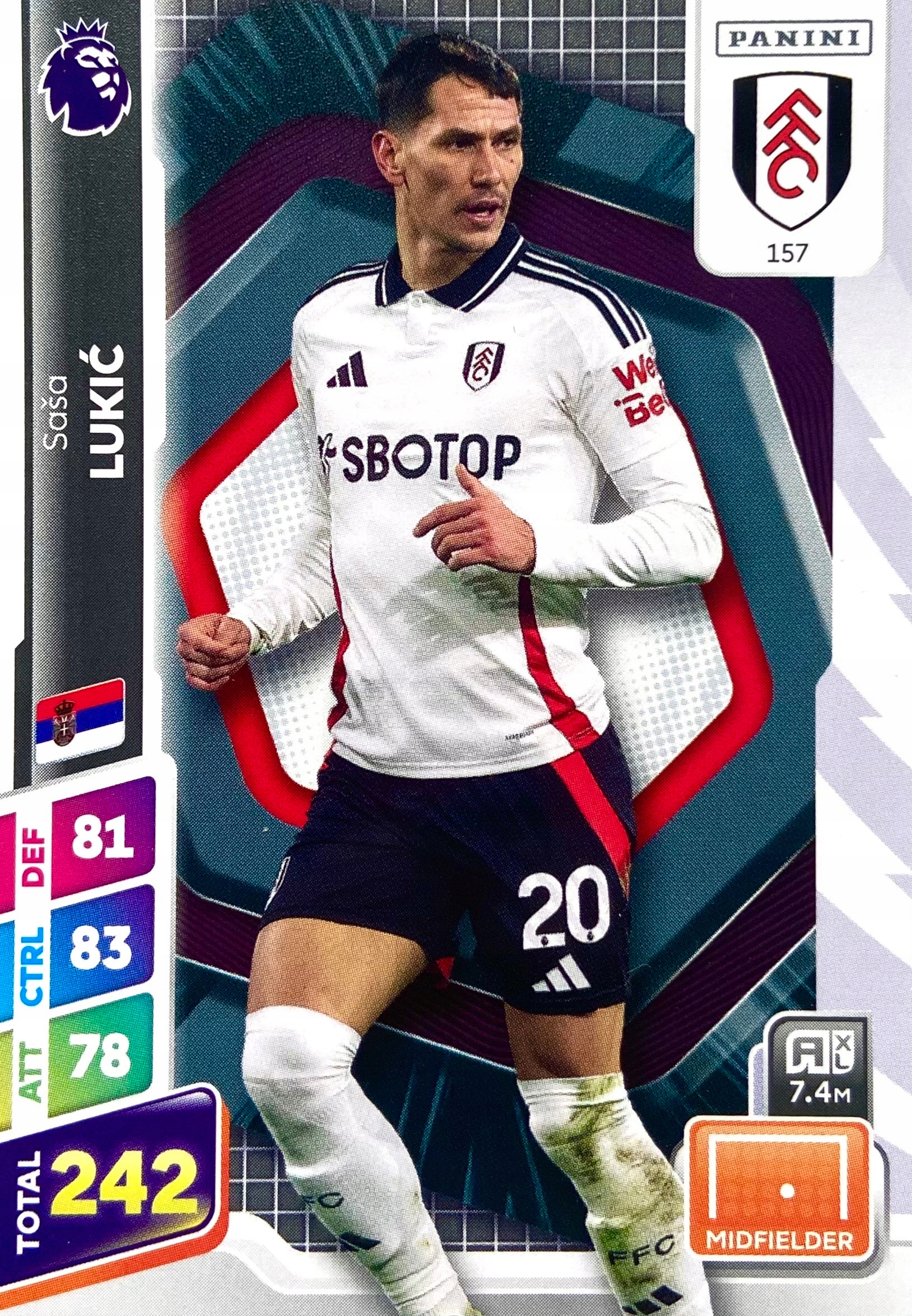 Premier League Plus 2025 Base 157 Sasa Lukic Fulham