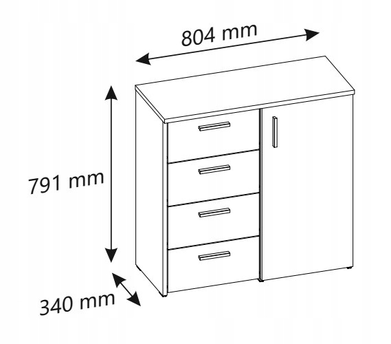 Szafka na buty Półka na obuwie Regał szer. 80cm Kolory Producent Kod: 154