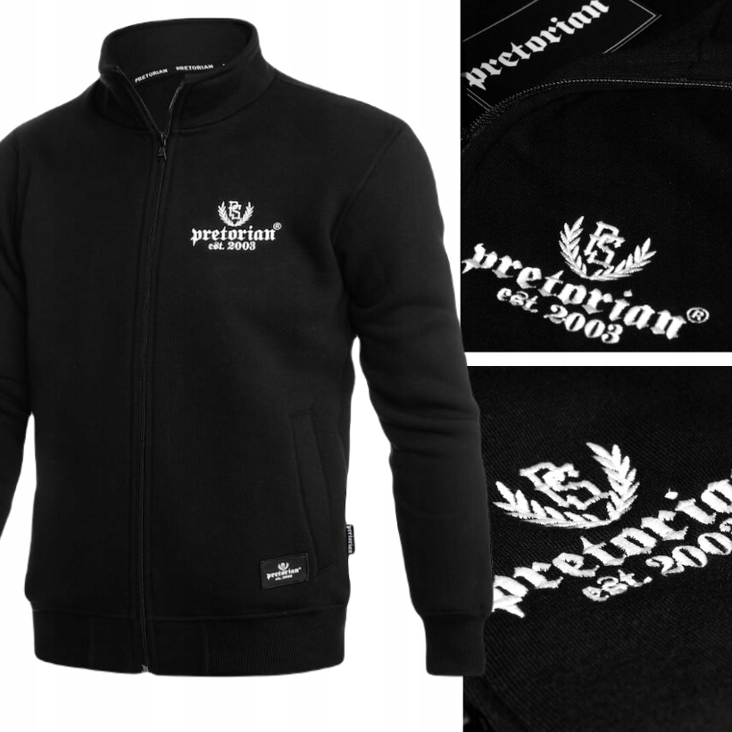 Męska Bluza Sportowa Bez Kaptura Rozpinana Pretorian EST.2003