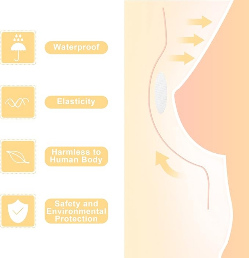 lalaWing ZESTAW TAŚMA CZARNA BEŻOWA UNOSZĄCA BIUST MODELUJĄCA DEKOLT PUSHUP Model szer. 5 cm