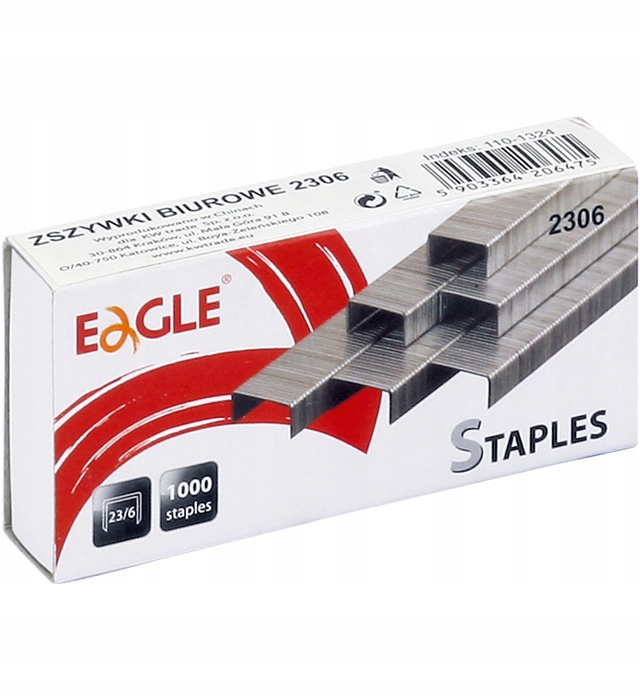 

Zszywki Eagle 23/6 zszywaja do 30 kartek