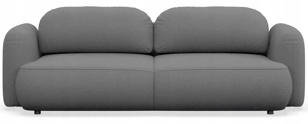 Rozkládací třímístná pohovka Tvoya šedá žinylka