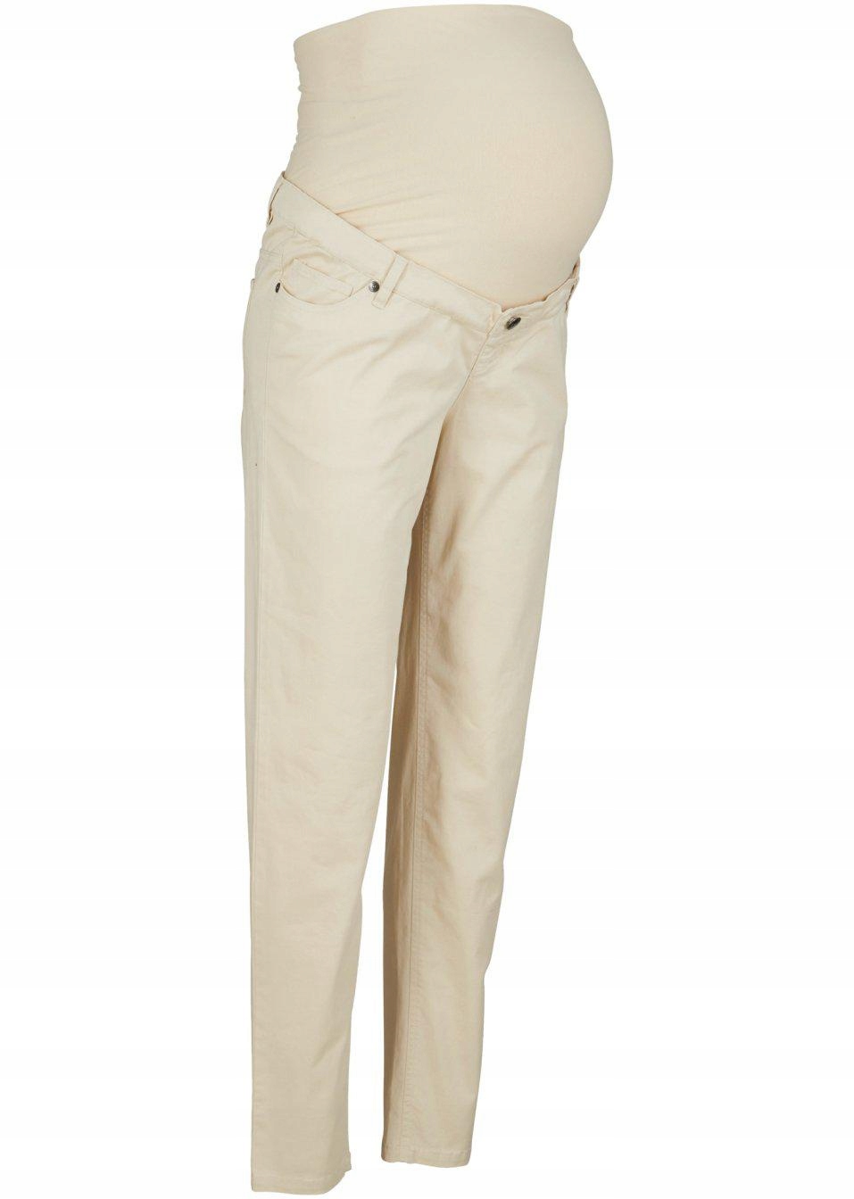 48 Bonprix _SM SPODNIE CIĄŻOWE BEŻOWE