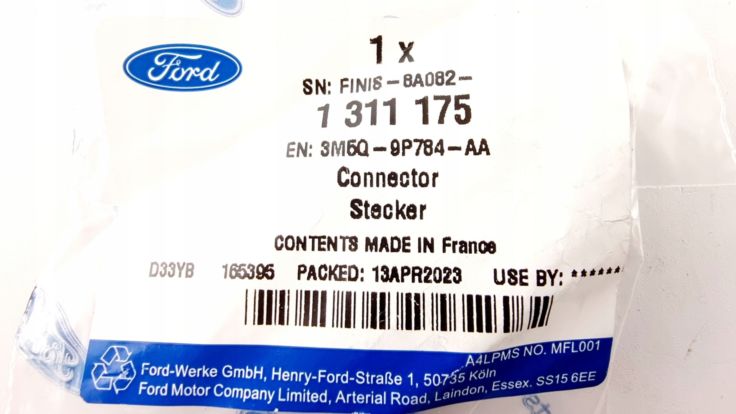 ŚRUBA ZAWORU EGR FIESTA 01-08 FUSION 04-12 _ 1311175 _ 3M5Q-9P784-AA Numer katalogowy części 3M5Q-9P784-AA