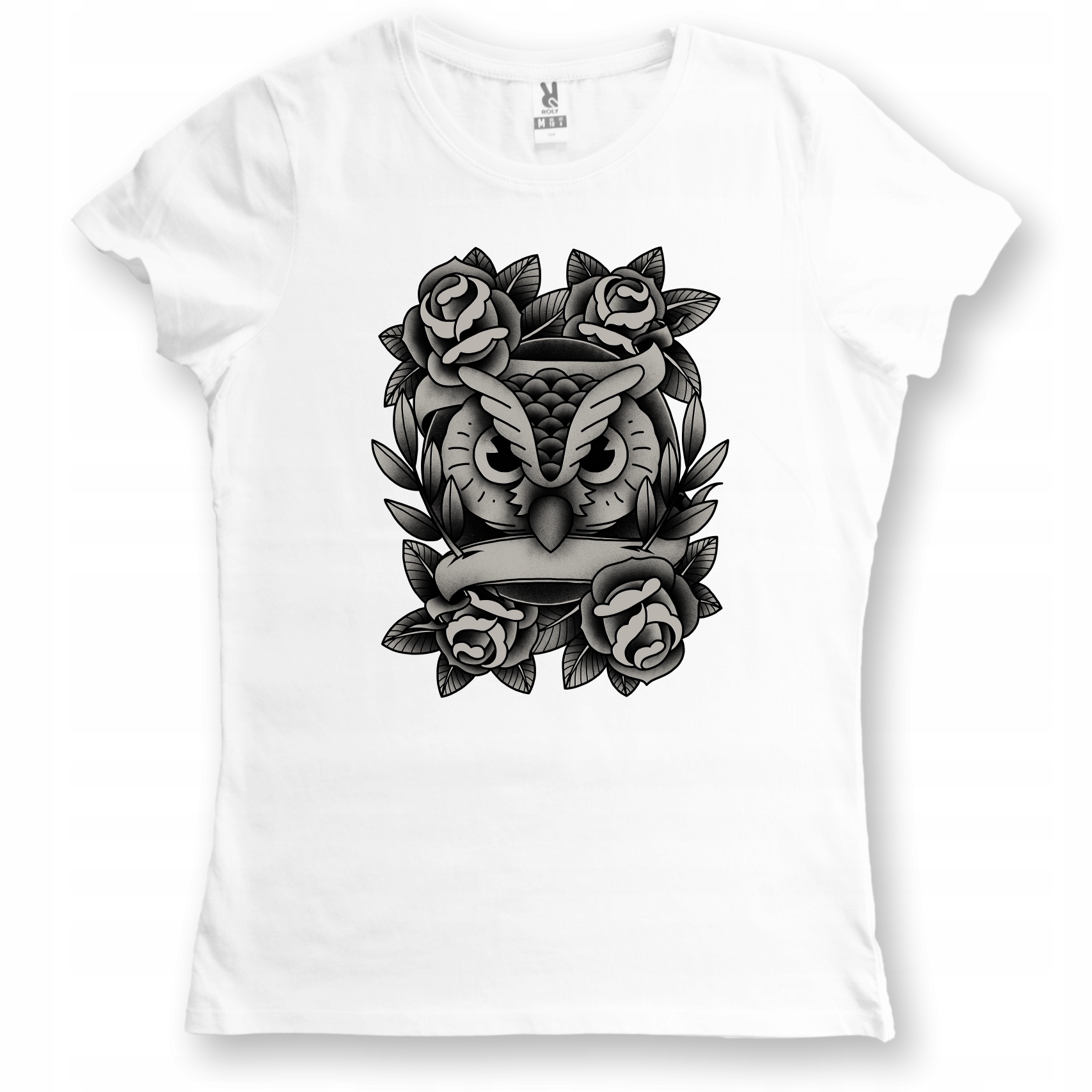 

Koszulka damska Sowa Owl Kwiaty Tatuaż XXL