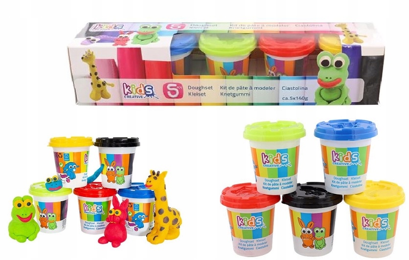 

Zestaw Ciastolina 5PAK 5 Tub 5X140G Dla Dzieci