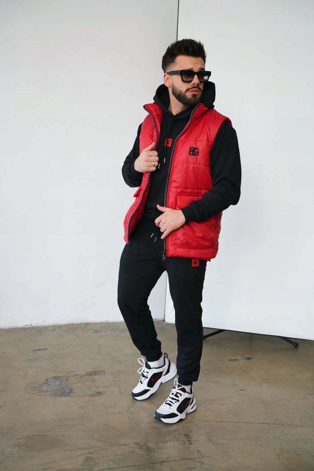 Pánská vesta Bg Kioto červená S