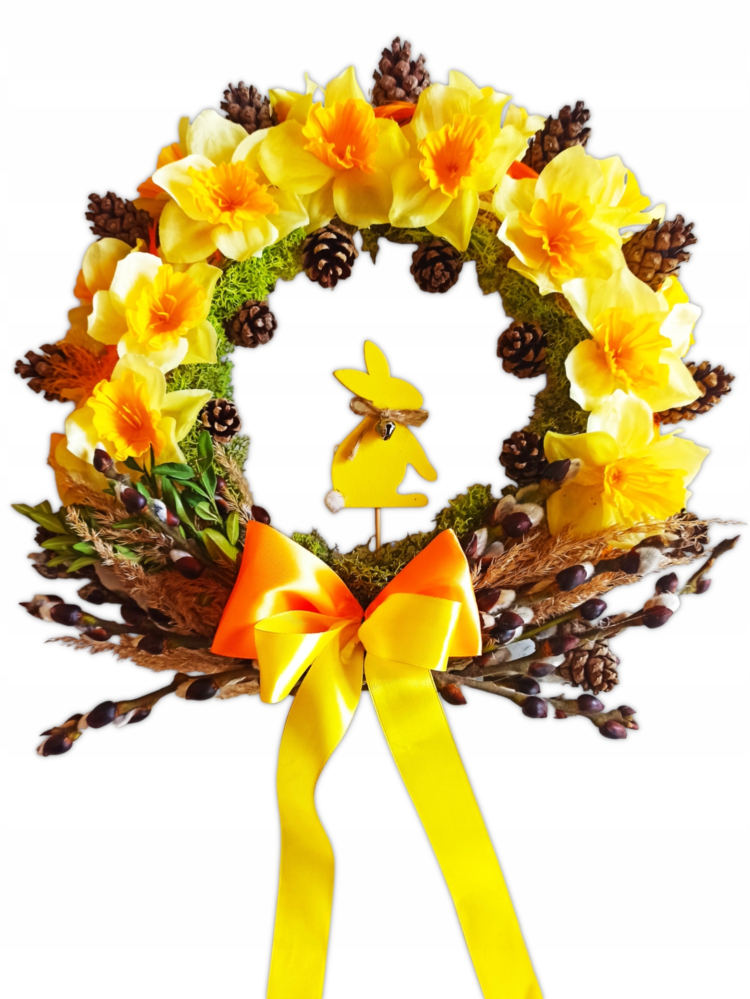 Velikonoční jarní dekorace Věnec [W16]