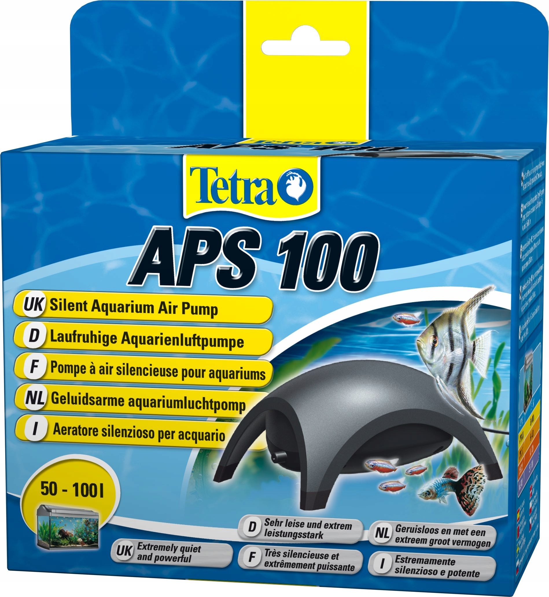 Tetra Aps 100 Tichý Provzdušňovač Vzduchová Pumpa Pro Akvárium Bzučák