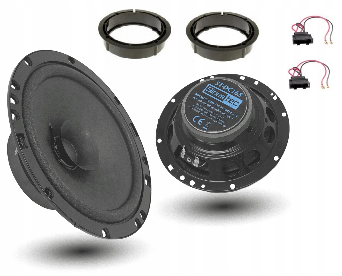 Reproduktory 165 mm Vw Golf 4 5 6 Passat B5 B6 Polo 4 5 T5 Sinustec ST-DC165