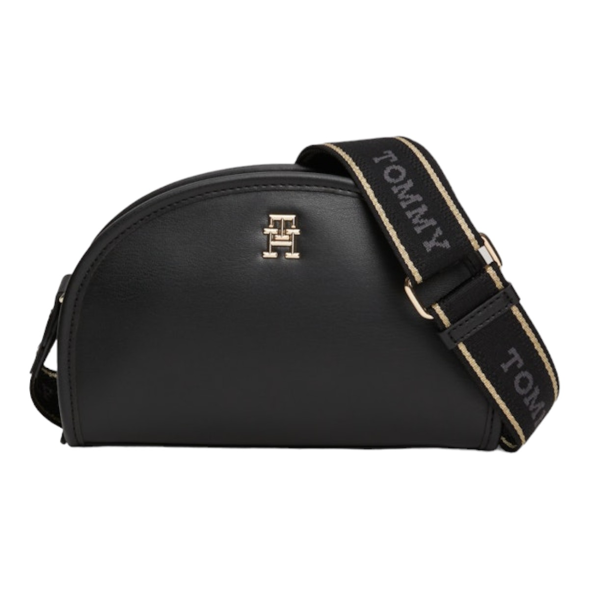 Tommy Hilfiger Dámská Kabelka Typu Th Monotype Half Moon Camera Bag Černá