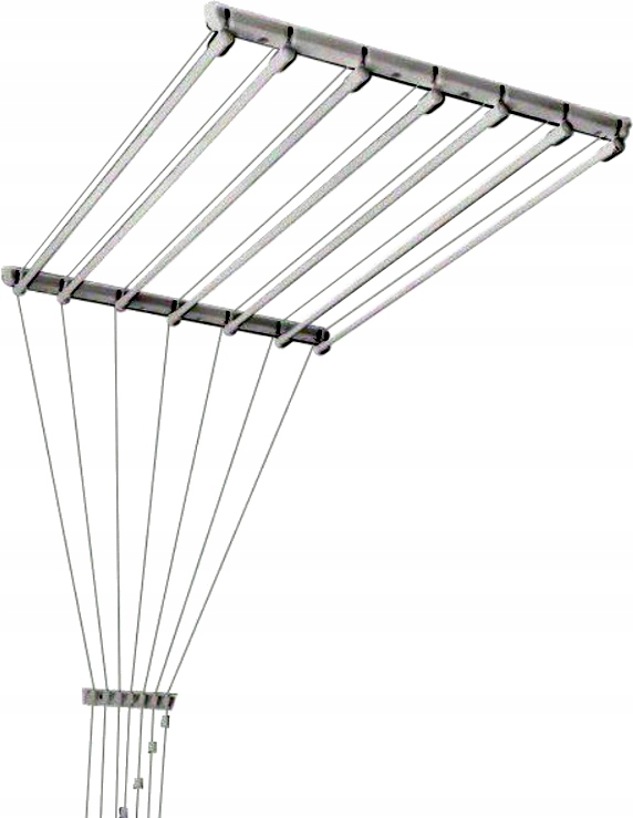 FAMILIA - Suszarka sufitowa - na pranie - łazienkowa - 7 prętów x 170 cm