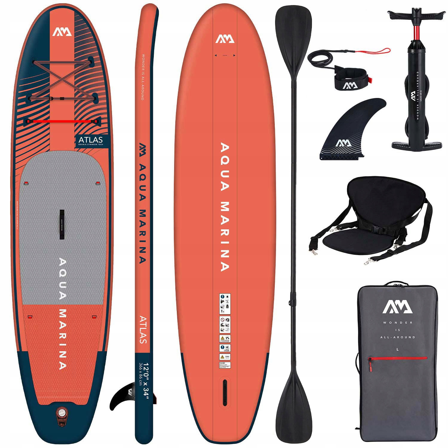 Deska Sup Aqua Marina Atlas 12'0 366 cm Combo