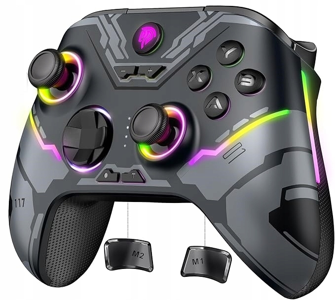 Bezdrátový Ovladač Easysmx X15 Joystick Ovladač Rgb Led Switch Pc Android