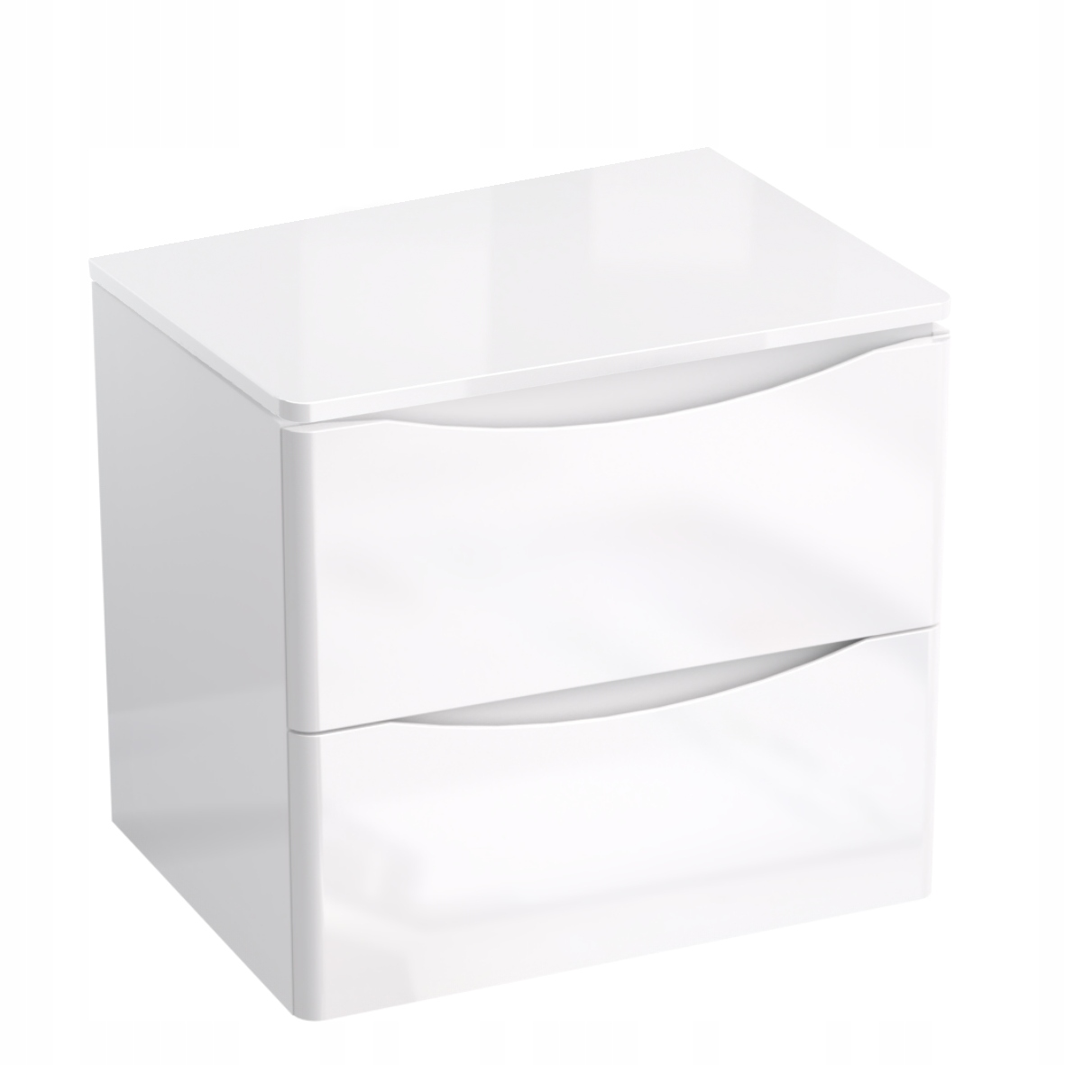 Blat łazienkowy do szafek 80 biały połysk Austin Wykończenie połysk