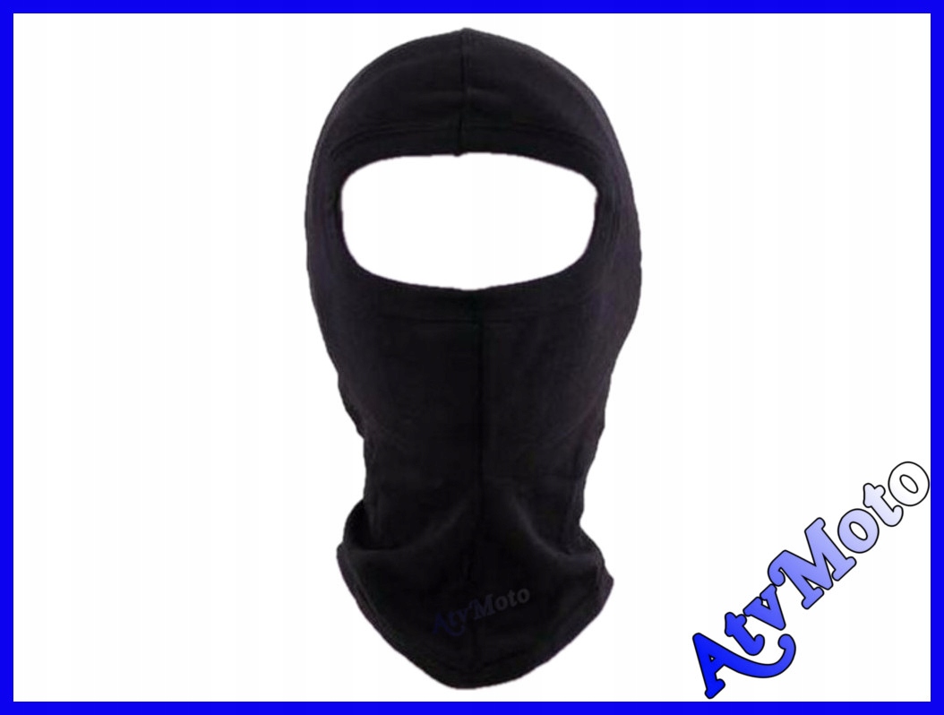 

Kominiarka jedwabna Balaclava z dużym otworem cz